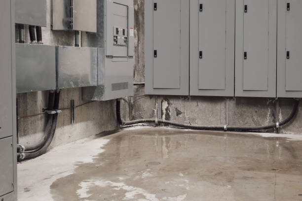 Electrical room water damage or flood.