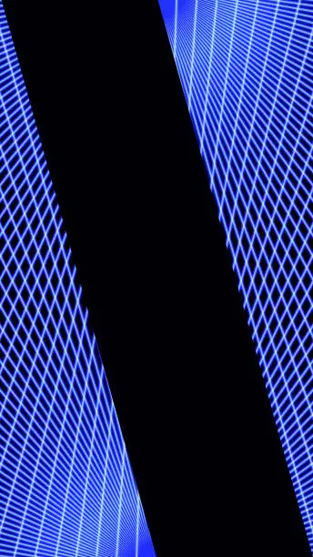 Vector illustration of Abstract tech background in blue colors of electronic mesh.