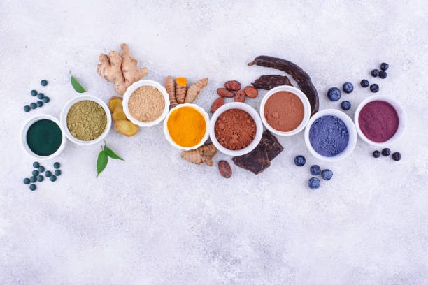 istock Various healthy superfoods powder 1475104537