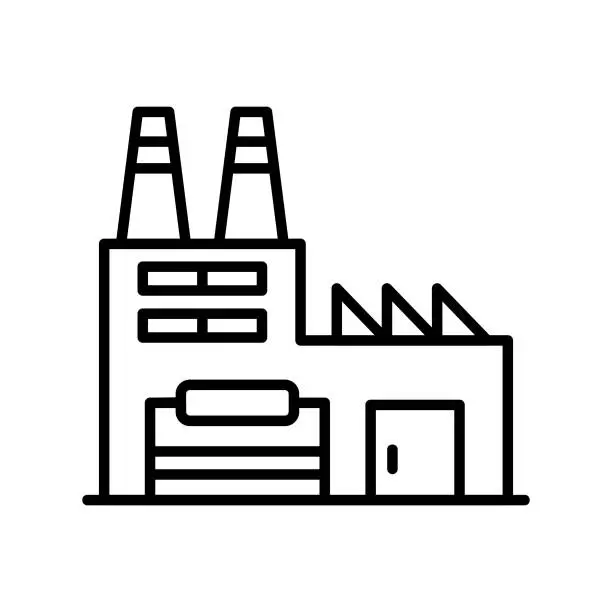 Vector illustration of Recycling Plant Icon