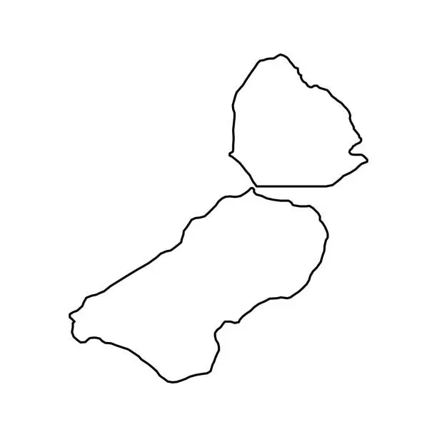 Vector illustration of Flevoland province of the Netherlands. Vector illustration.