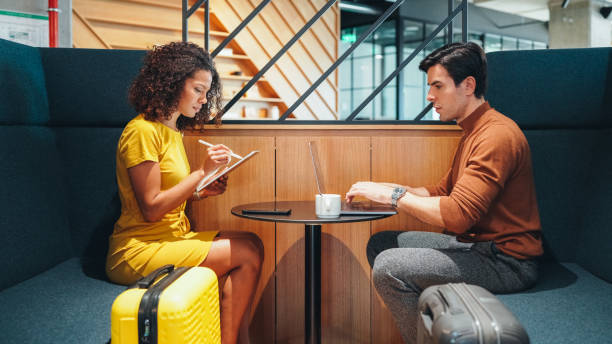 istock Colleagues on business travel 1475115745