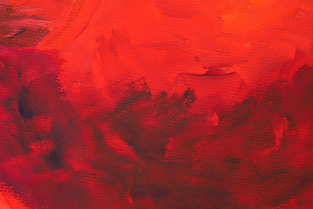 istock Monochrome red gradient acrylic painting as a background 1475121287
