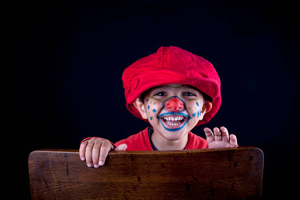 palhaço engraçado - entertainment clown child circus imagens e fotografias de stock