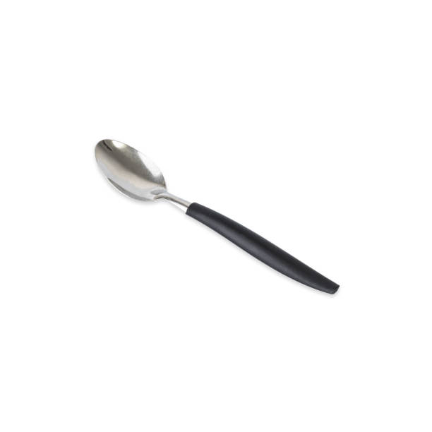 istock Metal and plastic spoon isolated over white background 1475128611