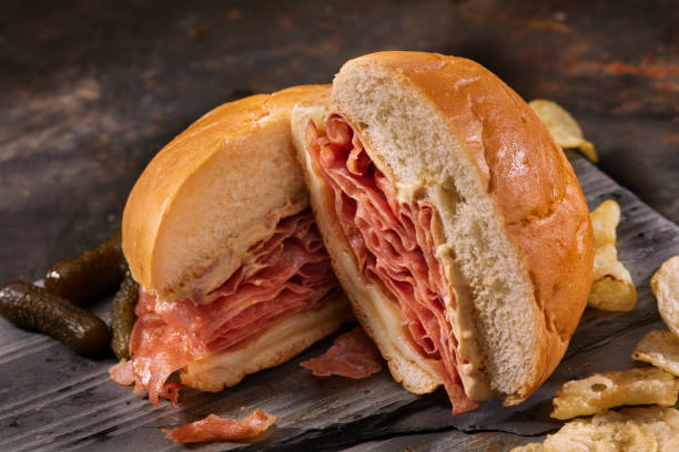istock Fried Mortadella Sandwich with Provolone Cheese 1475131373