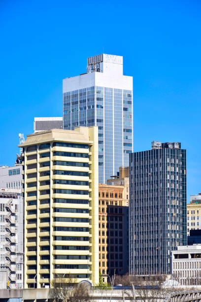 Old architecture in Downtown Atlanta Skyline