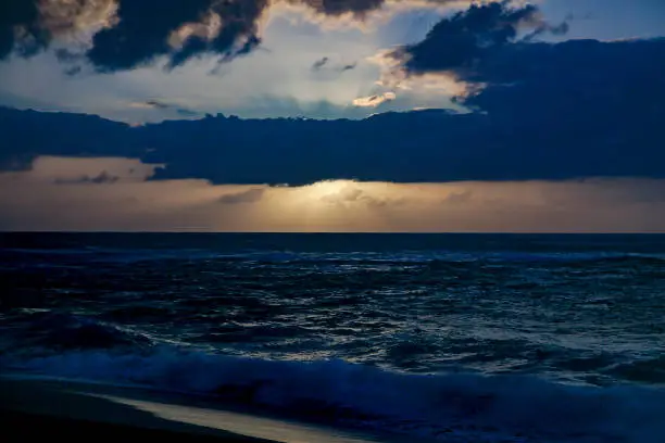 Tropical Sunset on North Shore Oahu Hawaii