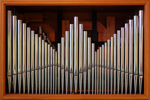 Organ in a small chapel, Sils-Maria, Switzerland, entrance free