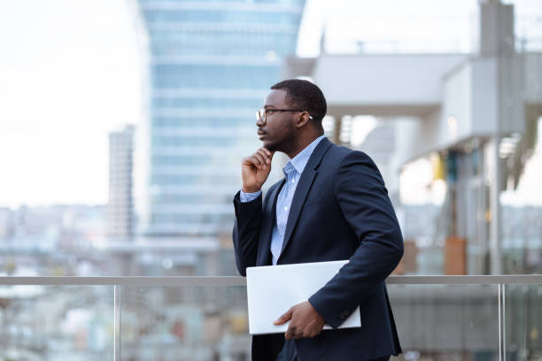istock Young African American businessman planning next business steps 1475141933