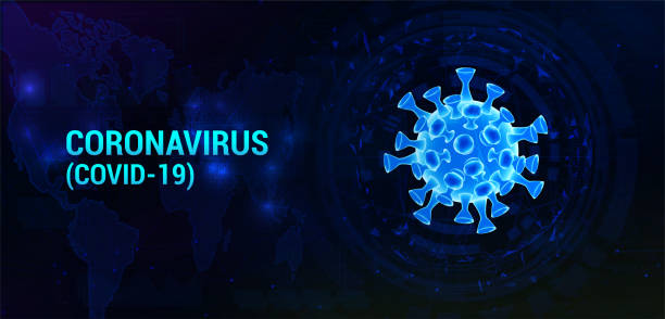 istock Covid-19 bacteria with to the World Map and infected locations 1475142919