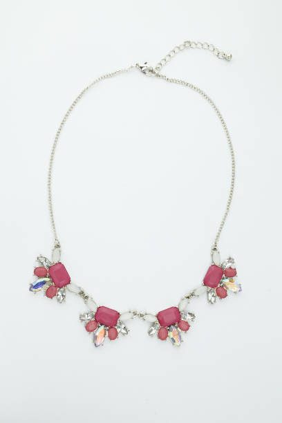 istock beautiful necklace isolated  on  white background. 1475146893