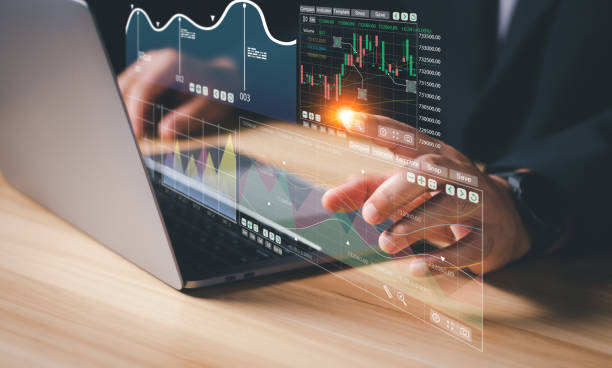 istock Businessman analyzing forex trading graph financial data, business finance technology and investment trading trader investor, Stock Market Investments Funds and Digital Assets. 1475154055