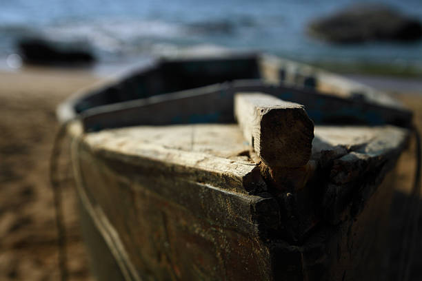 istock Abandoned wooden boat 147515645