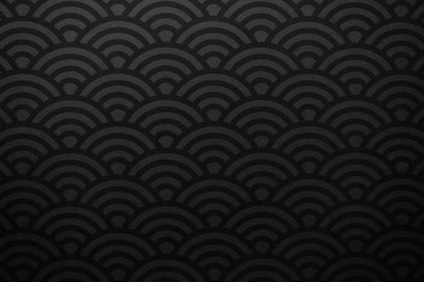 istock Black background of Japanese paper 1475157866