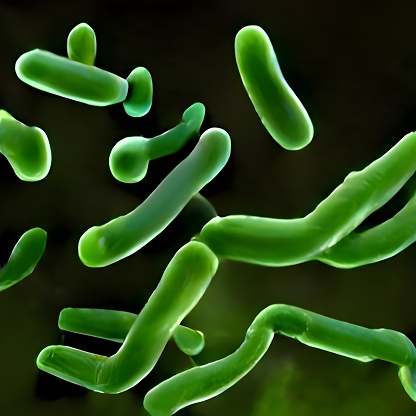 Scientific image of bacteria Citrobacter. 3D illustration. in California City, California, United States