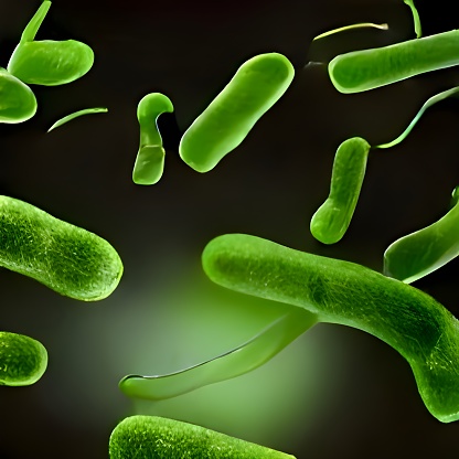 Scientific image of bacteria Citrobacter. 3D illustration. in California City, California, United States