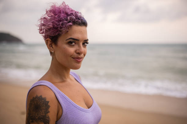 istock Charming pink haired woman 1475171291