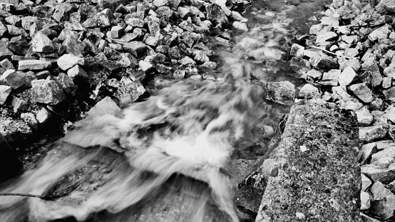 Long exposure of the Falls of Falloch, a glorious waterfall to the north of Loch Lomond, Scotland.