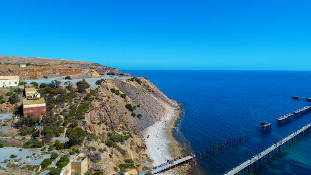 Rapid Bay on the South Australian coast stock photo