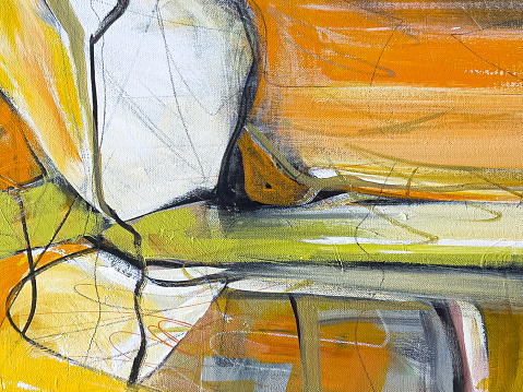A detail my own abstract painting. Property release attached.