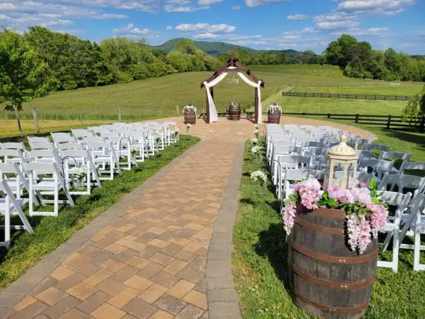 Outdoor country wedding