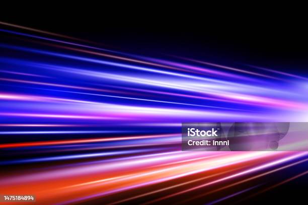 Speed Light Trail Background Stock Illustration - Download Image Now ...