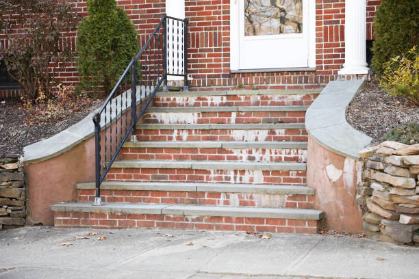 istock staircase showing pathway and urban background outdoors with beautiful summer walkway showing contemporary way of success in the future with stairs for design 1475185576