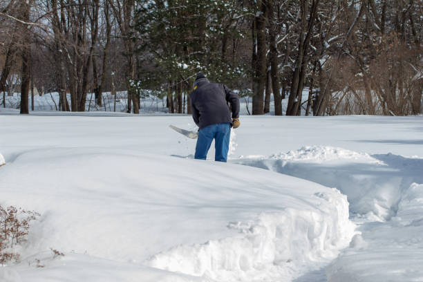 istock Unrecognizable person shoveling deep snow 1475191589