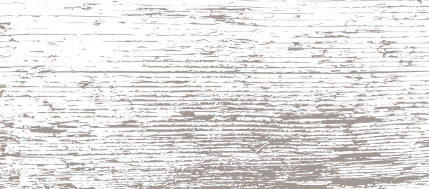 One-color vector background with the texture of an old wooden surface.