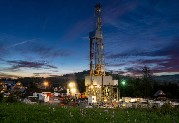 istock Drilling shaft,geothermal borehole 1475199589