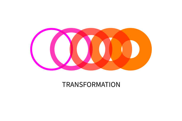 ilustraciones, imágenes clip art, dibujos animados e iconos de stock de transformar, icono de transformación - progreso conceptos
