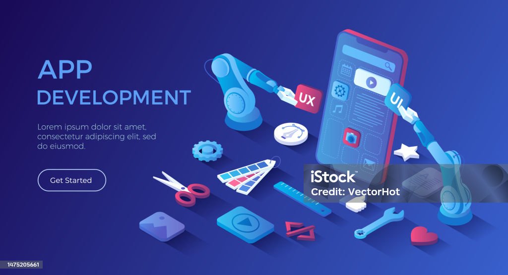 Mobile App Development Ui Ux Design Seo Optimization Adaptive Layout ...