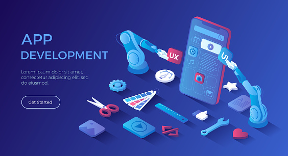Mobile App Development Ui Ux Design Seo Optimization Adaptive Layout ...