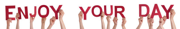 istock People Hands Building Word Enjoy Your Day, Isolated Background 1475211267