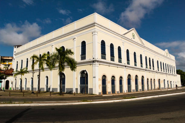Museum building Facades of the Casa do Maranhão museum building. sao luis stock pictures, royalty-free photos & images