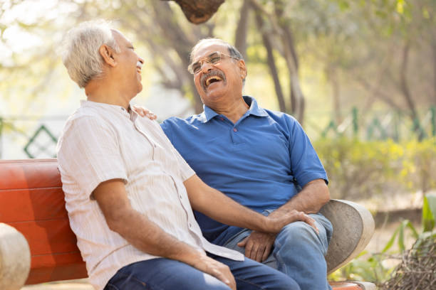 istock Senior man spending free time at park. 1475212201