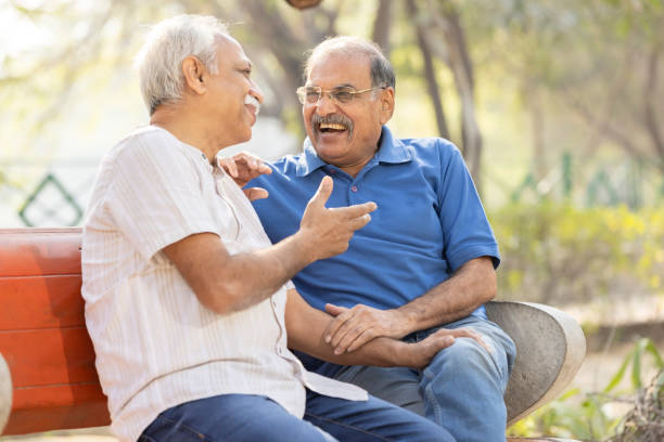 istock Senior man spending free time at park. 1475212204