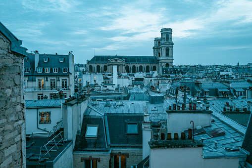 Paris Skyline from Day to Night