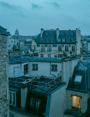 Paris Skyline from Day to Night