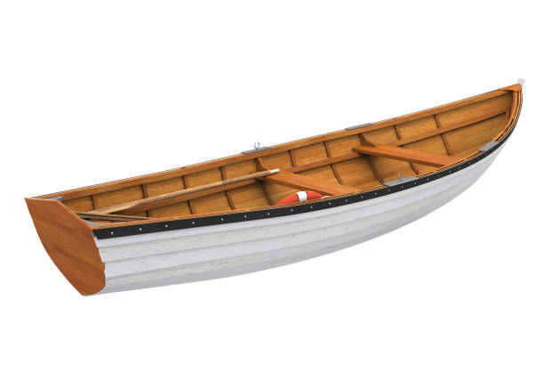 istock Wooden Boat Isolated 1475216871