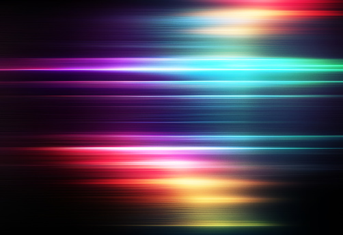 Vibrant motion light trails abstract background
