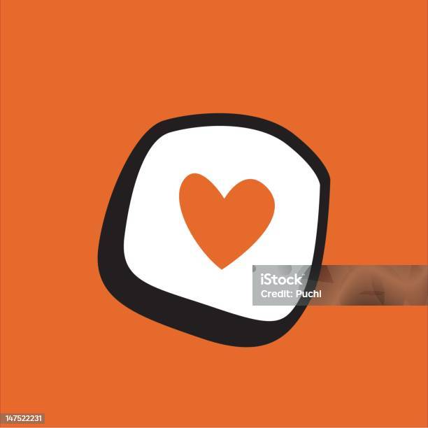 Amore Di Sushi - Immagini vettoriali stock e altre immagini di Sushi - Sushi, Amore, Arancione
