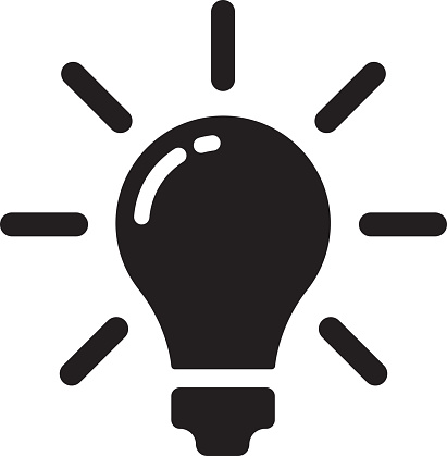 Light bulb line icon vector, Bulb, ideas, solution symbol