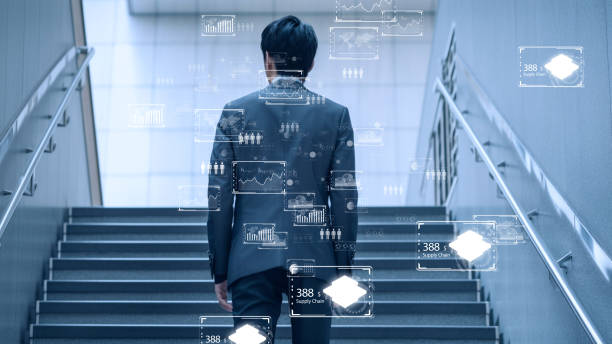 istock Smart city, digital world, Global communication network concept. 6G Business graph. Global business. 1475226833