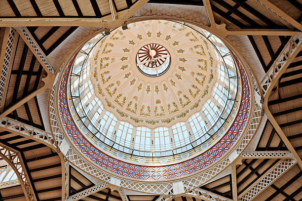 istock Glass Dome at the Central Market Valencia 147522693