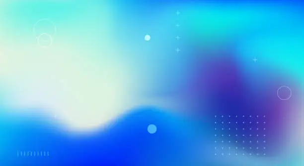 Vector illustration of Blurred colourful gradient abstract background design with geometric shape element design