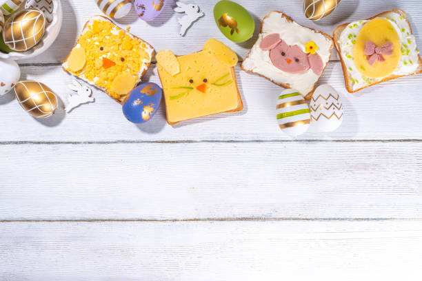 istock Cute and funny Easter  sandwiches 1475238051