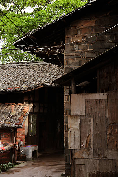 istock Chinese village building exterior 147524001