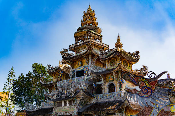 istock Buddhist glass pagoda. 1475245313